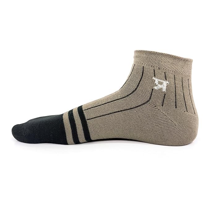 Image of PRASTHAN Sports Unisex Nylon Cotton Ankle Length Socks Made With Breathable Anti Odour & Moisture Absorbent Combed Cotton with a Extra Durable.