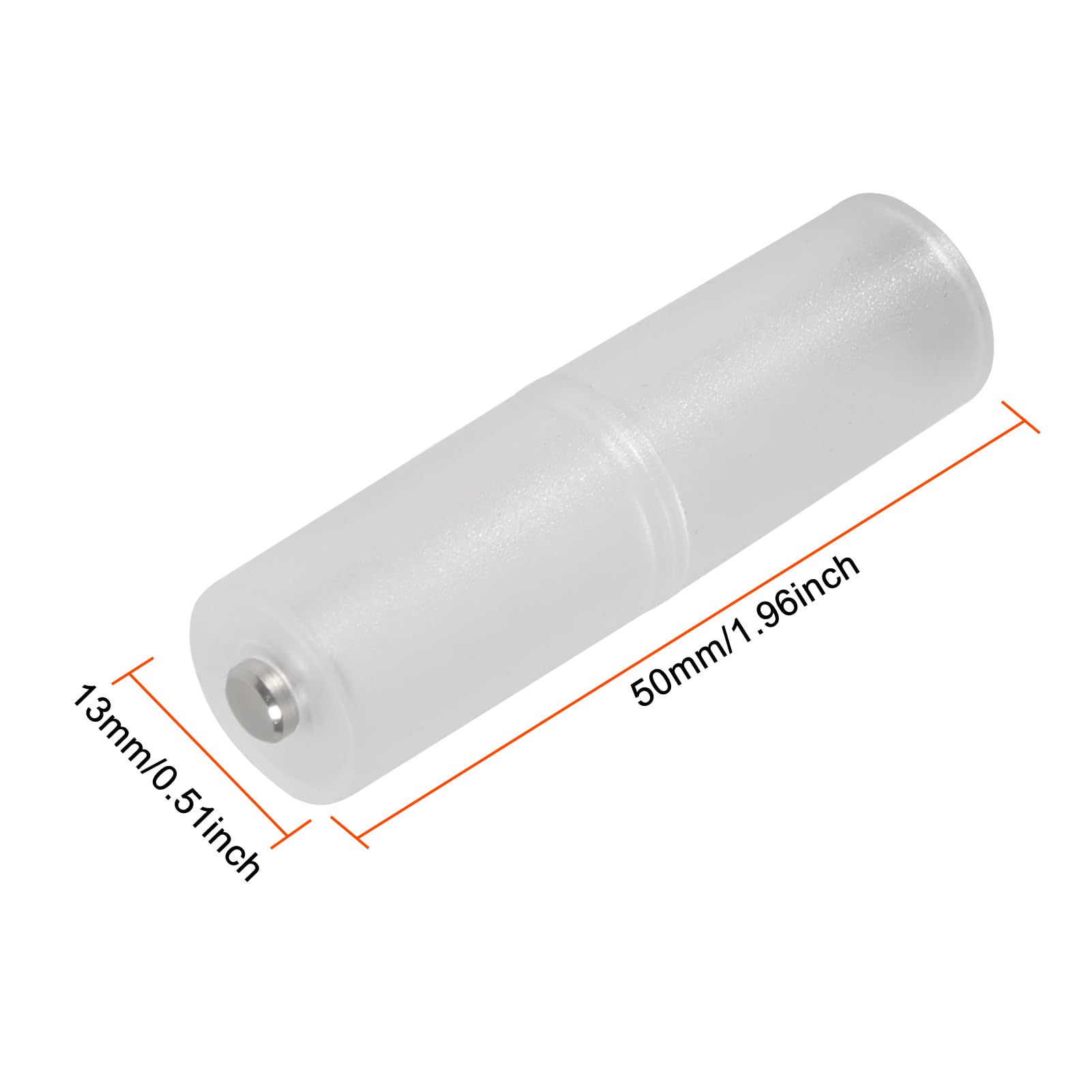 ACEIRMC AAA to AA Battery Adapter AAA to AA Battery Converter Holder Battery Adapter Converter for AAA to AA Battery Clear Color (20pcs)