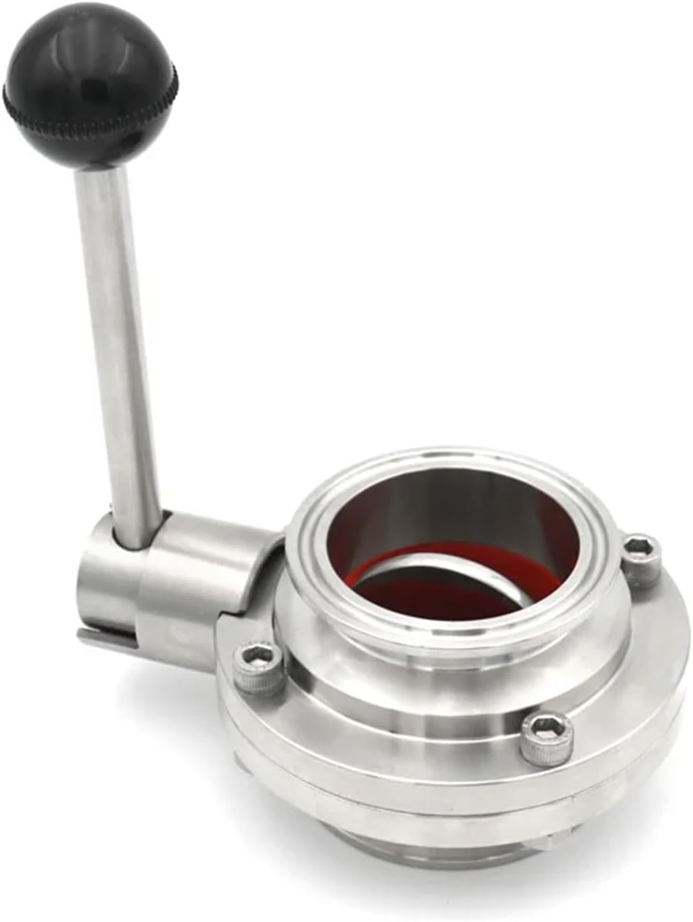 1.5&ldquo;2" バタフライバルブ 経済的 38 51mm SS304 ステンレススチール 衛生 トライクランプ 自家製ビール