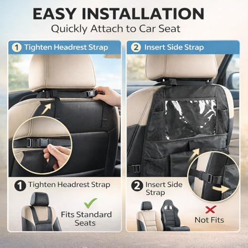 Car Backseat Organizer with 12 Pockets & Tablet Holder - 8.07 with Code 9CC3D3IT
