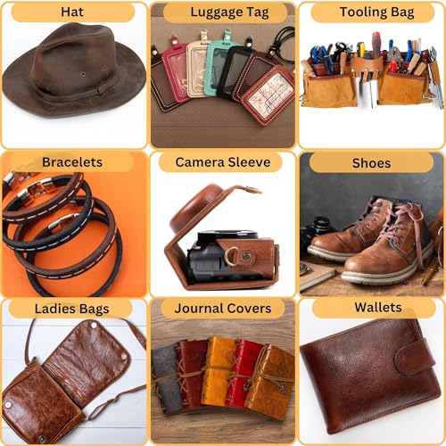 Cuir tanné végétal pour réparer et fabriquer vos objets en cuir véritable - 7