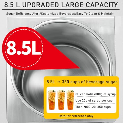Kommerzieller automatischer Sirupspender, Fructose-Quantifizierungsmaschine für die Zubereitung von Kaffee, Bubble Tea und Milchtee 3 Kommerzieller automatischer Sirupspender, Fructose-Quantifizierungsmaschine für die Zubereitung von Kaffee, Bubble Tea und Milchtee