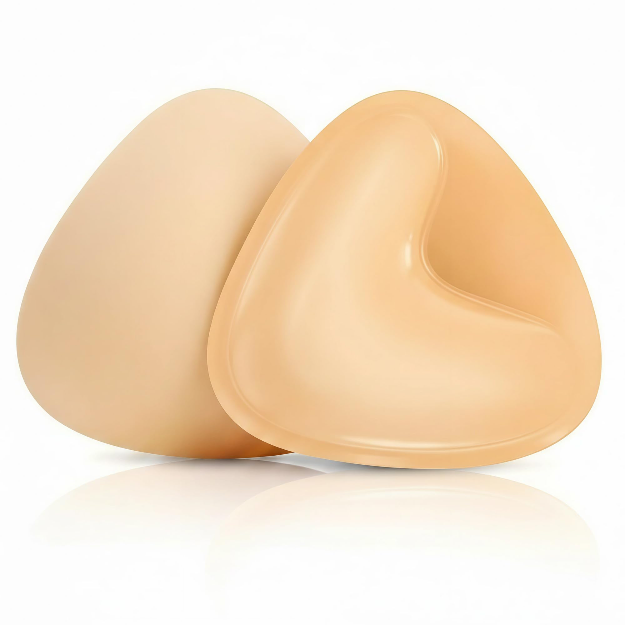 Hifen Women's Nude Hifen® Adhesive Bra Inserts, Double Sided Sticky Bra Inserts, Reuseable Self Adhesive Push Up Bra Pads, Strapless Breast Padding, Swimsuit Sports Breast Petals