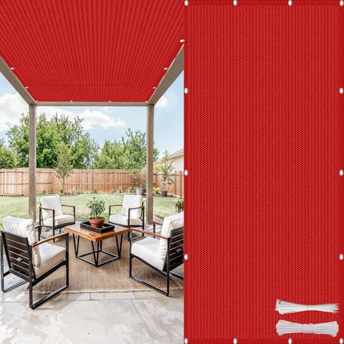 Filet d'ombrage pour patio et terrasse avec cordes de fixation