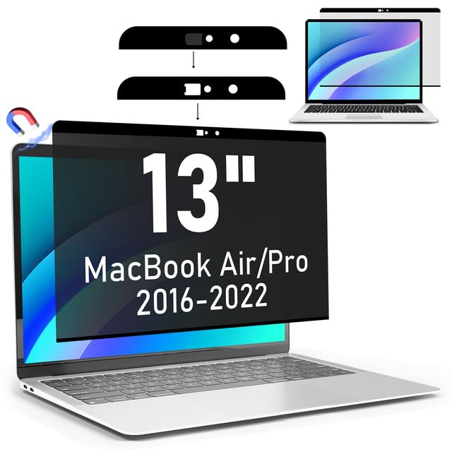 Filtro de privacidad magnético LAMA para MacBook Pro 13, ideal para teletrabajo seguro