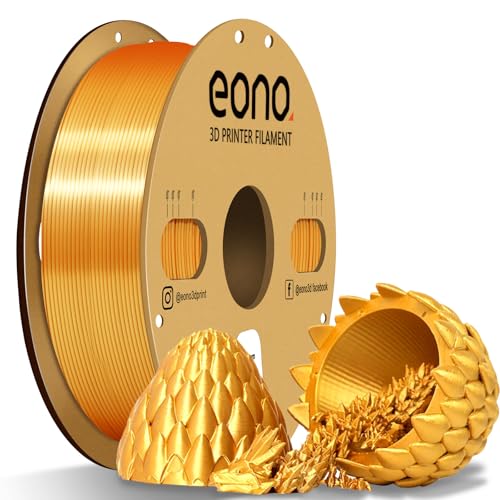 EONO PLA Filament 1 75mm PLA Mehrfarbig für 3D Drucker 1 kg (2 2 lbs) Silk Gold PLA 2-Silk Gold PLA-1KG