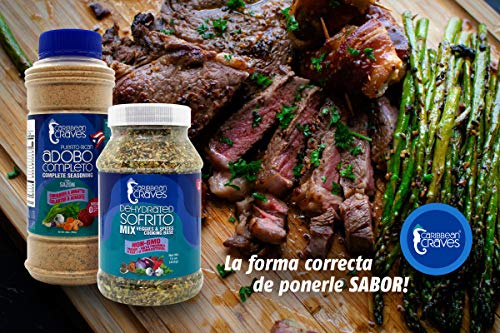 Caribbean Craves - Dehydrated Sofrito Mix | No-Msg, Vegan, Keto Friendly, Natural Ingredients (15, 2) #TOP5