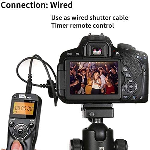 Pixel Timer Shutter Release Remote Control Tw283-Dc0/Dc2 Compatible With Nikon D850 D810 D800 D700 D500 D300 D300S D200 D40S Z7 Z6 Z5 Z50 Df D5600 D3100 D3200 D3300 D5000 D90 D7000 D7100 D7200 D7500 #TOP5