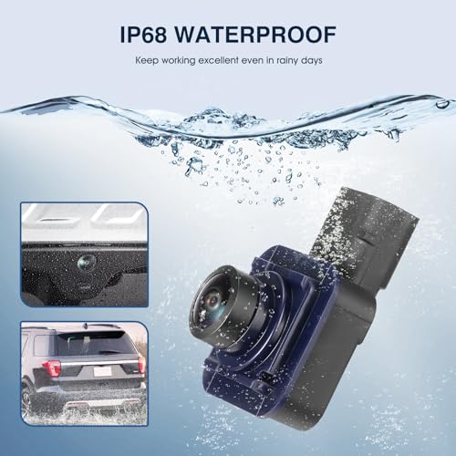 Image of Rear View Backup Camera Fit for Ford Explorer 2016-2018, Reversing Parking Assist Camera OE Replacement GB5Z-19G490-C, GB5Z-19G490-A