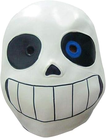 Deluxe Latex Game Full Head Mask Cosplay Costume Helmet Party Fancy Ball Halloween Christmas Props For Adult, Blue Eye