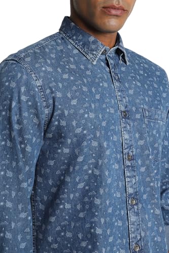 Image of Peter England Men's Solid Slim Fit Shirt
