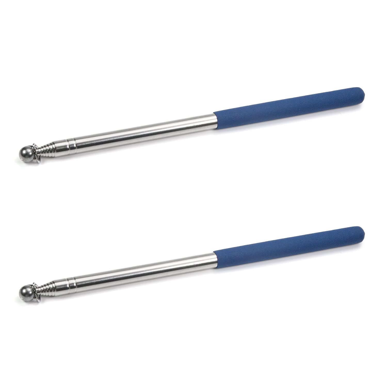 Othmro 2pcs Telescopic Teachers Pointer,Teachers Pointer Stick, Extendable Hand Pointer Retractable Classroom Whiteboard Pointer Extendable for Teachers, Guides, Coach Extend to 63"