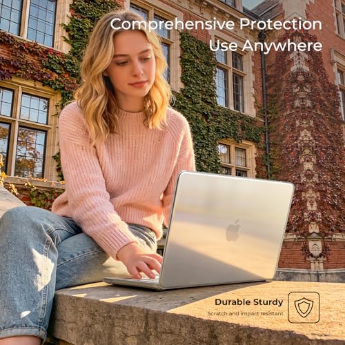Image of EooCoo Compatible with Apple 2026 MacBook Neo Case 13 inch Mac Laptop A3404 with A18 Pro Chip, Transparent Hard Shell & Keyboard Skin Cover & Laptop Screen Protector - Crystal Clear
