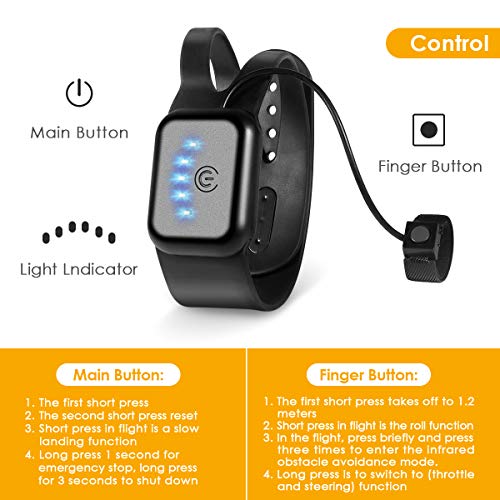 Mini Drone, Upgraded Hand Control Drones Easy to Fly Even to Kids and Beginners Helicopter Quadcopter with Infrared Obstacle Avoidance 3D Flips LED Throw to Fly Altitude Hold Boy Toys Drone