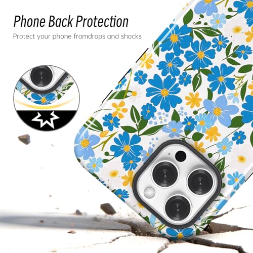 Turenature Compatible with iPhone 15 PRO MAX Case Cute Floral Print-Style-4 - image 4