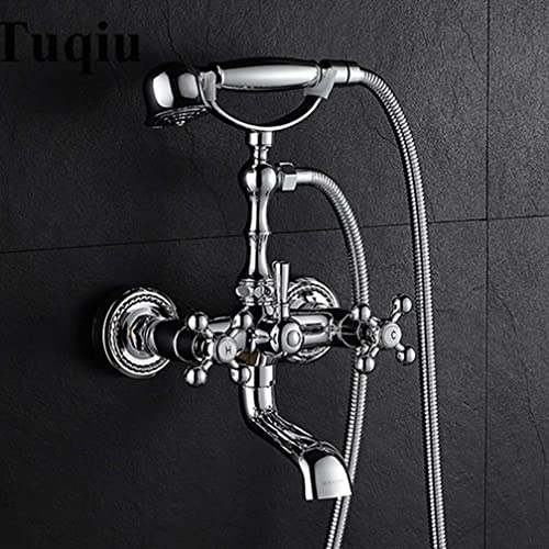 Robinet de douche de pluie en laiton chromé pour remplacer un vieux mitigeur