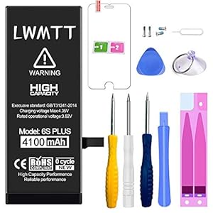 LWMTT Batería Compatible con iPhone 6S Plus,Batería de Repuesto con Alta Capacidad 4100mAh con Kits de Herramientas de reparación, Instrucciones