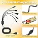 Tobfit 5 in 1 USB Ladekabel für Nintendo 3DS/3DS XL/DS/DSI/2DS/2DS XL/DS Lite/NDSL/DSL/Wii U/GBA SP/PSP 1000/2000/3000