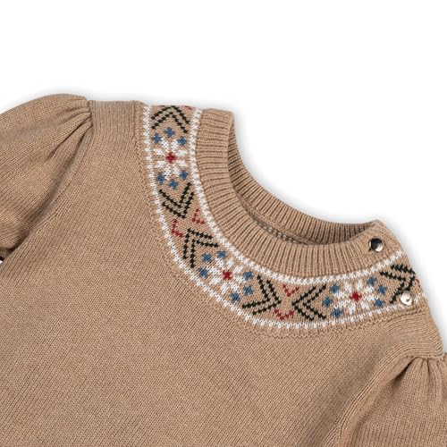 Image of Hope & Henry Girls Cable Front Pullover Sweater