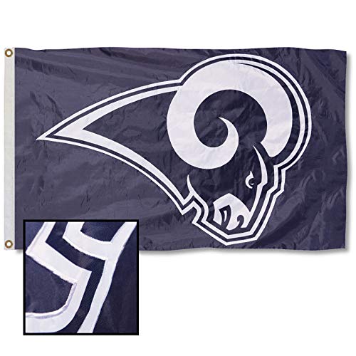Los Angeles Rams Blue and White Embroidered Nylon Flag