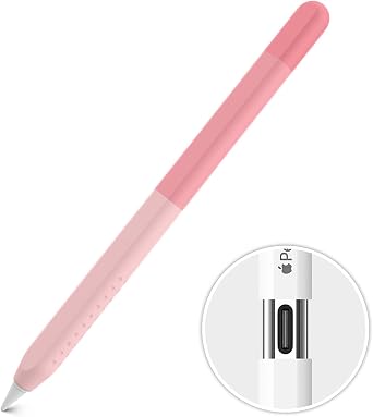 Delidigi Gradient Case for Apple Pencil USB-C 2023, Silicone Sleeve Cover | iPencil Anti-Slip Grip Accessories Support Magnetic Attachment for Artists & Students