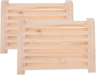 Cedar Wood Sauna Louver Ventilation Set, Pack of 2