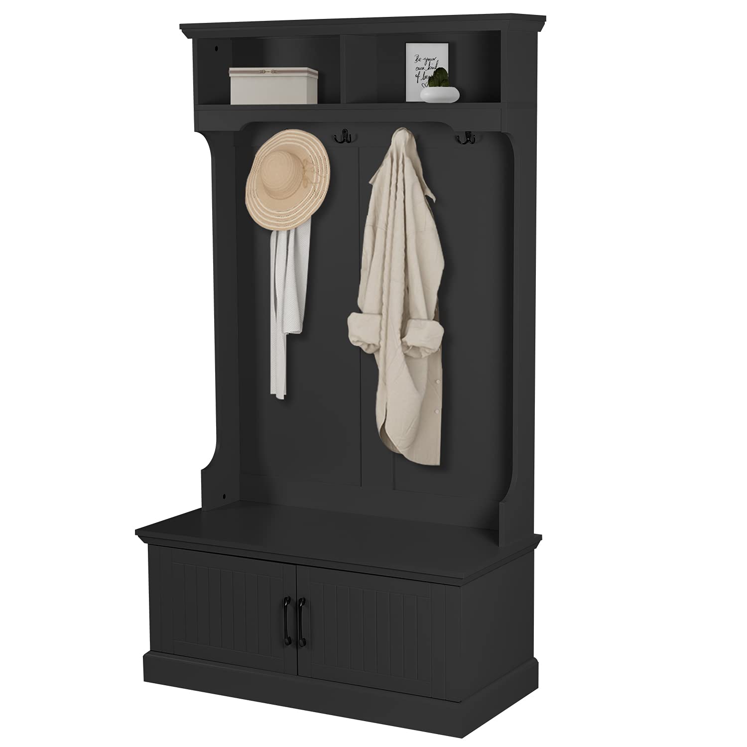 Buy LTMEUTY 40” Wide Hall Tree for Entryway Modern Hall Tree with Storage Bench for Living