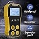 BOSEAN Tragbarer 4 Gas Messgerät EX H2S CO O2, 4 in 1 Gasmessgerät, 4 in 1 Gastester-Analysator, Tragbarer Gasdetektor, Ton-Licht-Vibrationsalarm
