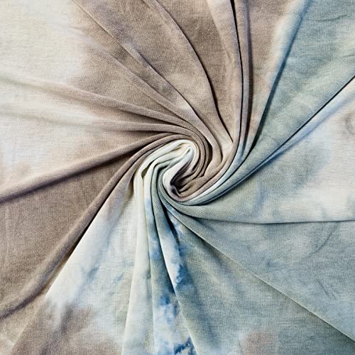 Tie Dye Hacci Sweater Knit Fabric,...