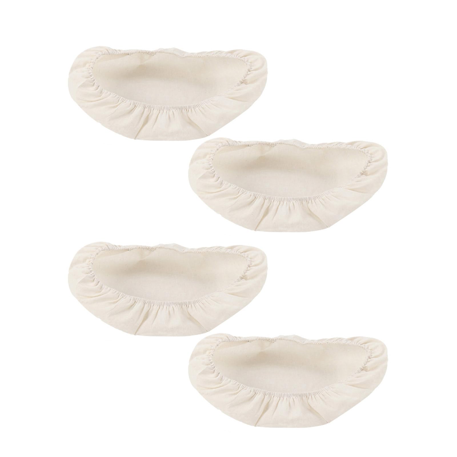 Of 4 Cotton Linen Bread Proofing Bowl Covers Elastic Fermentation Cloth Lid for Baking Dough Storage Stretchable Cotton Fermentation Cloths