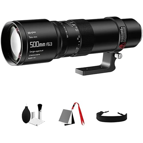 TTArtisan 500mm F6.3 Telephoto Lens Full Frame Large Aperture Wide-Angle Long-Focus Lens Compatible with Sony E-Mount Mirrorless Cameras a7 a7II a7III a7R a7RII a7RIII a7RIV a7S a7SII a7SIII a9 a7C