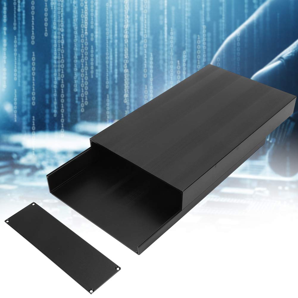 Electronic Project Case,50 * 178 * 300mm Aluminum Alloy DIY Wiring Enclosure Instrument Case,Sand Blasting Heatsink Circuit Board PCB Cooling Box - Image 4