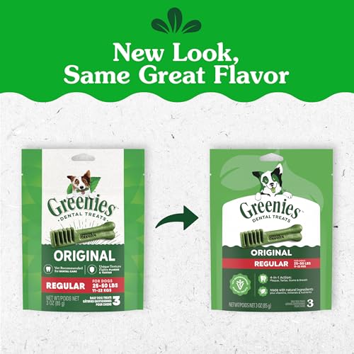 Image of Greenies Regular Dental Dog Treats, Original Chicken Flavor, 3 Count