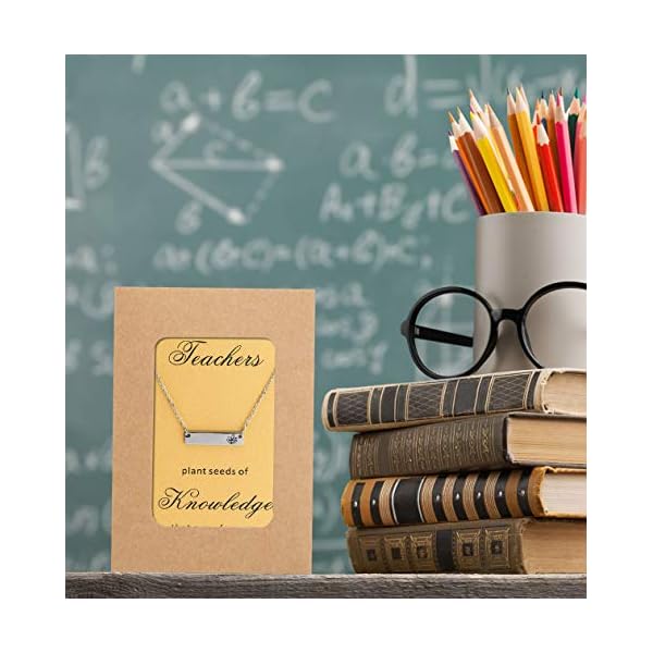 Bestill-Back-to-School-Gifts-for-Women-Teachers-Day-Bar-Necklace-Stainless-Steel-18-inches-with-Thank-You-Card-Appreciation-Gifts Bestill Back to School Gifts for Women Teacher's Day Bar Necklace Stainless Steel 18 inches with Thank You Card Appreciation Gifts