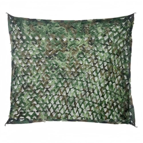 UQXSTAR Red de camuflaje para caza, decoración militar para exteriores, para valla de jardín, campamento, campamento, paisaje forestal, protección solar, camping, protección visual (Woodland, 2 x 3 m)