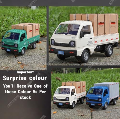 Image of Mini R /C Rechargeble Pickup Truck with 1.5Kg Weight Carrying Capacity I LED Light I Remote Controller I Smoke with Light High Speed R /C Truck for Kids and Adult (Random Color)