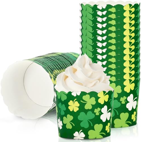 FYSUIMU 100Pcs St. Patrick's Day Paper Baking Cups...