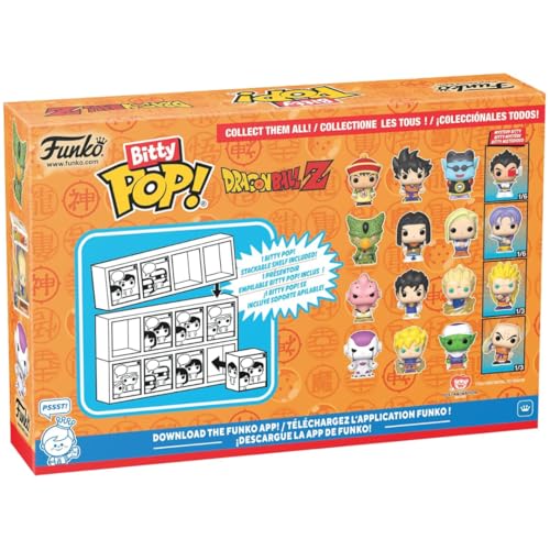 Funko Bitty Pop! DBZ - Cell - (First Form) 4PK - Cell (First Form), Android 17, Android 18 et Une Mini-Figurine Mystère en Surprise - 2.2 Cm - Dragon Ball Z Collectionnable - Idée de Cadeau