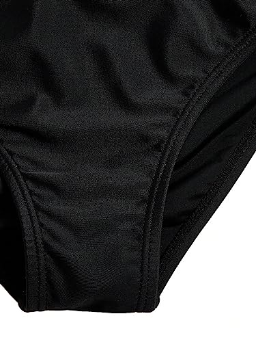 WDIRARA Girl's 3 Pieces Cow Print Bikini Swimsuit Scoop Neck Bathing Suit with Beach Coverup Tops4