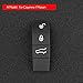 Remote Key Button Cover Compatible with Porsche, Jaronx Keyless Entry Key Fob Button Center Rubber Protectors Skin Jacket (Compatible with:Porsche Cayenne/Manca)