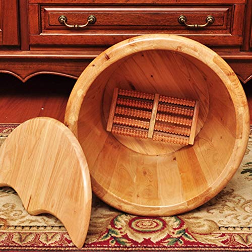 Masajeador y Spa de Pies de Madera con Tapa miniatura 5