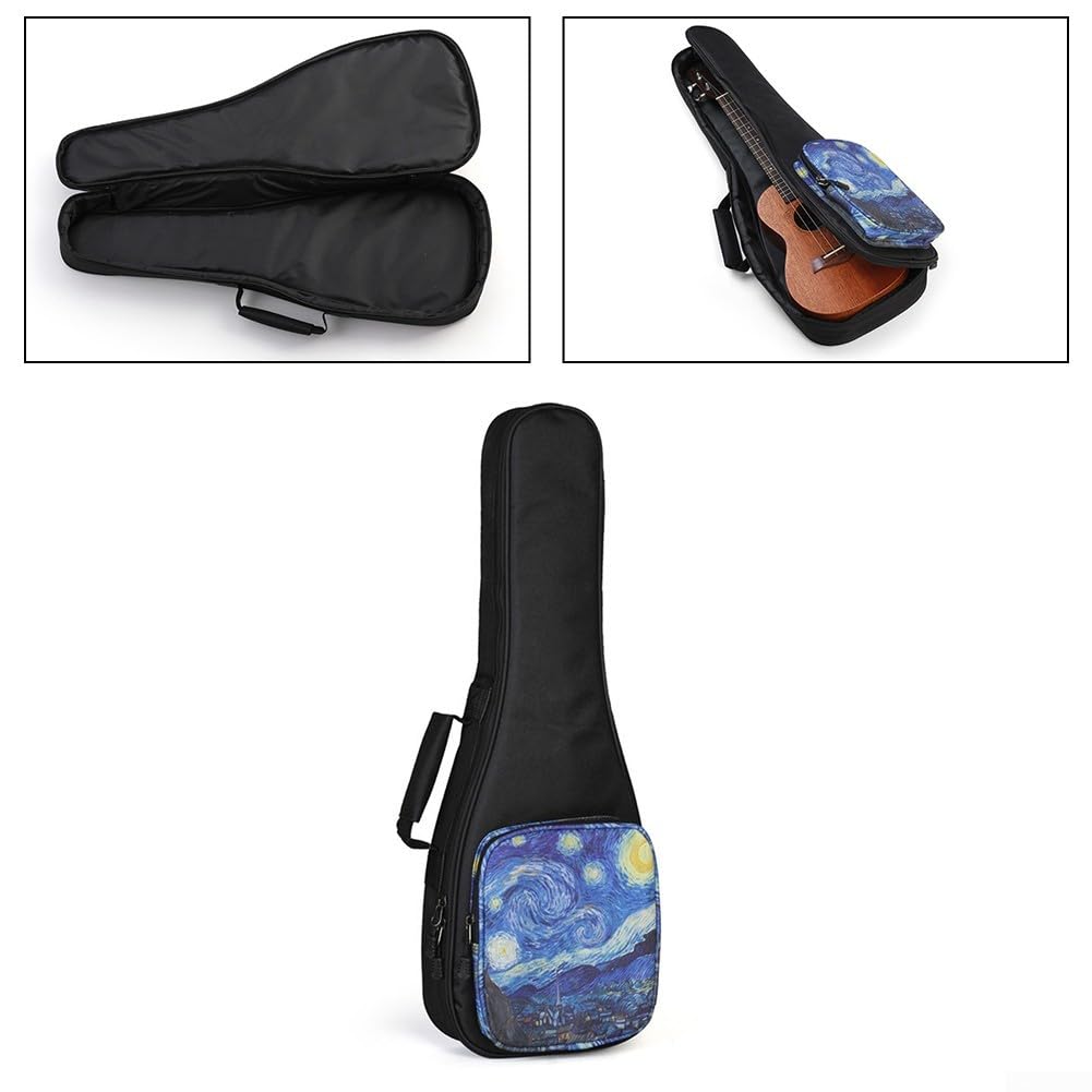 SPORTARC 1 custodia impermeabile per ukulele, custodia portatile per ukulele, custodia anti collisione, con cinghie regolabili, Come da immagine, 76,20 cm