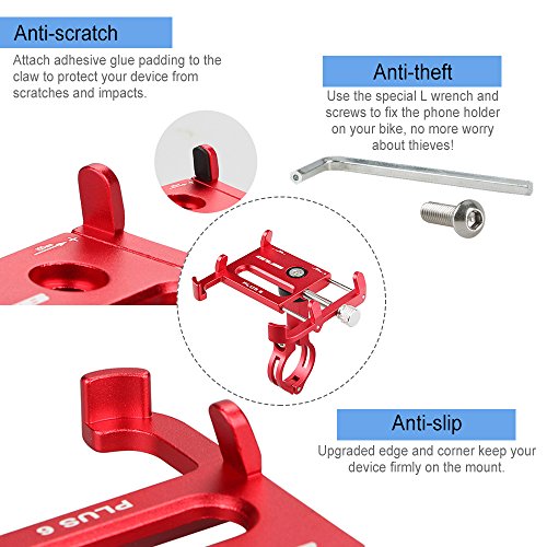 DECDEAL Suporte do telefone da bicicleta Comprimento giratório de 360 ​​graus Ajustável Alumínio Bik
