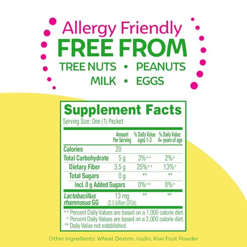 Culturelle Kids Probiotic + Fiber Packets, Ages 1+, Unflavored, 60 Count | From the #1 Pediatrician-Recommended Brand± Digestive Health & Immune Support*, Helps Restore Regularity* Children & Toddlers - image 4