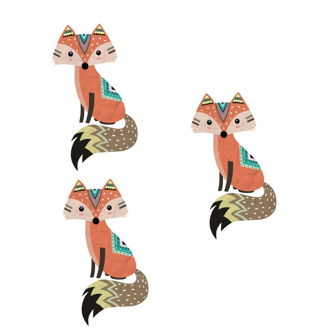 3 Piezas Pegatinas de Adorables Decoración de Paredes Autoadhesivas Material Ecológico Fiestas y Salas de Estar