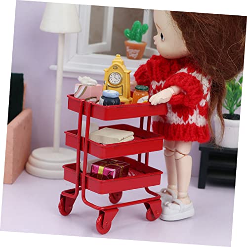 Alipis 5 Pçs Decoração De Casa De Boneca Crianças Carrinho Banheira Acessórios Para Banheira Pratele