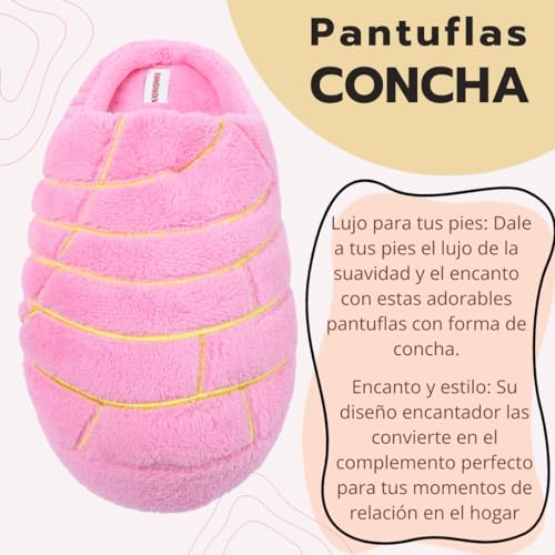 Concha Slippers - Pan Dulce - Mexican Bread Pantuflas for Men and Women - Mexican Mom Gifts - Mexico Slippers - Regalo Para Mujer2