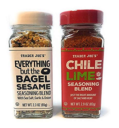 Miniatura 2 de Trader Joe's Seasonings Bundle  Mezcla de condimentos de sésamo de bagel y lima chile (1 de cada uno) (edición limitada)