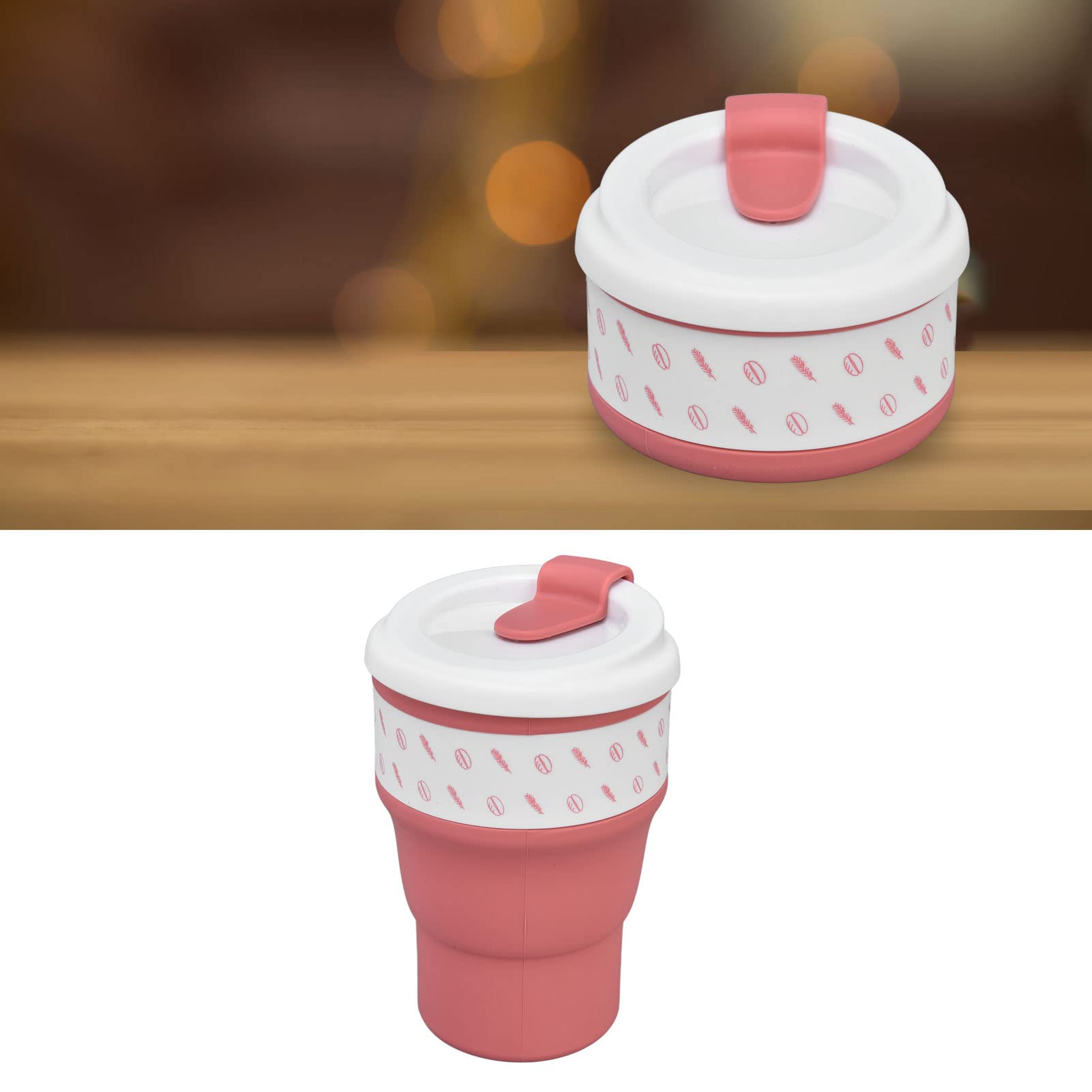 ZORILO Lustige Tasse Kaffeetasse Geburtstag Weihnachten Geschenk Faltbare Kaffeetasse Faltbare Reisebecher Wiederverwendbar für Camping