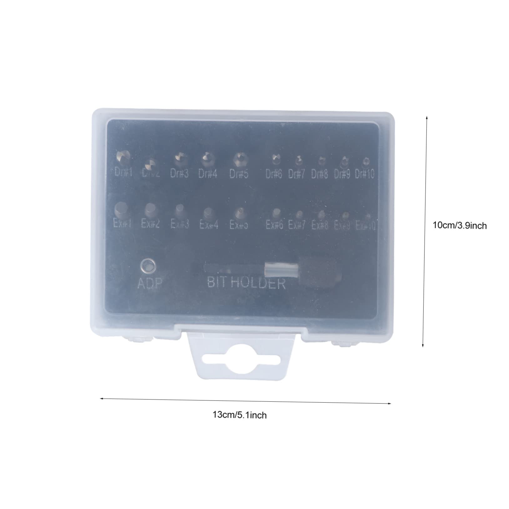 Mipcase Damaged Screw Remover Tool Set 22pcs Extractor Bits Universal Socket Adapter for Drill Machine